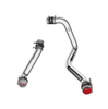 PPE Polished Hot & Cold Side Intercooler Pipes For 20-25 GMC Chevy 6.6L Duramax