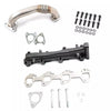 Rudy's Driver Side Up Pipe & Manifold Kit + Bolts 01-16 Chevrolet 6.6L Duramax