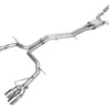 AWE Track Edition Cat-Back Exhaust w/ Chrome Tips For 2020-2024 Audi C8 S6/S7