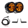 Rigid Industries 360-Series A-Pillar Amber Light Kit For 2017-2025 Polaris RZR Pro/Turbo R