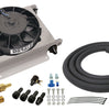 Derale 25 Row Hyper-Cool Remote Transmission Cooler Kit -8AN 8" Fan - 13" X 10"
