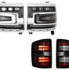 Morimoto Chrome Headlight & Smoked Tail Light Kit For 16-18 Chevy Silverado 1500