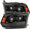 AlphaRex LUXX-Series Alpha-Black LED Projector Headlights For 2009-2018 Ram 1500 2500 3500 4500 5500