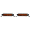 Rigid Industries SR-Series SAE 6 Inch Universal LED Light Bars w/ Amber Pro Lens