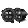 AlphaRex NOVA-Series LED Projector Headlights (Alpha-Black) For 2018-2026 Jeep Wrangler JL/Gladiator JT
