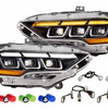 Morimoto XB LED Headlights w/ White or Amber DRL For 2018-2023 Ford Mustang