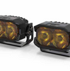 Morimoto 2Banger HXB SAE Wide Beam Yellow LED Light Pod Kit (Pair) Universal