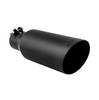 PPE 2.5-Inch To 4-Inch Black 304 Stainless Steel Exhaust Tip