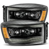 AlphaRex LUXX-Series LED Projector Alpha-Black Headlights For 2006-2009 Dodge Ram 1500 2500 3500