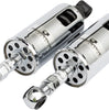Progressive Suspension 422 Series Chrome Shock Kit For Harley Davidson Softail
