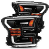 AlphaRex LUXX-Series Black LED Projector Headlights For 2015-2017 Ford F-150