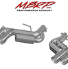 MBRP 3" Dual Axle Back 4" Quad Tips Exhaust Kit For 16-24 Chevy Camaro SS/ZL1 6.2L