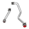 PPE Brushed Hot & Cold Side Intercooler Pipes For 20-25 GMC Chevy 6.6L Duramax