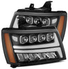 AlphaRex NOVA-Series Jet Black LED Projector Headlights For 2007-2014 Chevrolet Tahoe/Suburban/Avalanche