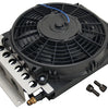 Derale 16 Pass Electra-Cool Remote Cooler -6AN Inlets 10" Fan - 15.75" x 11.5"