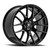 Fittipaldi (4) 360B 19X9.5 5X112 +45 HB 66.6 Gloss Black Aluminum Alloy Wheels