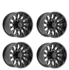 Fittipaldi (4) 22X12 8X170 Gloss Black Wheels For 1999-2026 Ford F-250 F-350