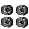 Fittipaldi (4) FA07 26X12 8X170 -44 Gloss Black Milled Aluminum Alloy Wheels