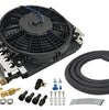 Derale 16 Pass Electra-Cool Remote Transmission Cooler Kit -8AN Inlets 10" Fan