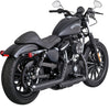 Vance & Hines Twin Slash 3" Black Slip-Ons For 14-22 Harley Davidson Sportster