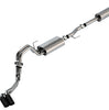 Borla Touring Cat-Back Exhaust w/ 4" Blk Chrome Tips For 21-25 Ford F-150 5.0L