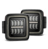 AlphaRex NOVA-Series Alpha-Black Prismatic LED Tail Lights For 2018-2026 Jeep Wrangler JL