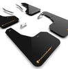 Rally Armor Black Mud Flaps w/ Wild Orange Logo For 2022-2024 Subaru Forester & Wilderness