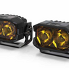 Morimoto 2Banger HXB Spot Beam 2700K Yellow LED Light Pod Kit (Pair) Universal