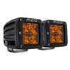 Rigid Industries D-Series Spot LED Light Pods w/ Amber PRO Lens (Pair) Universal