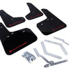Rally Armor Black UR Mud Flaps w/ Red Logo For 2012-2019 Ford Focus ST/RS