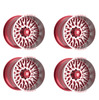 Fittipaldi (4) 26X12 8X170 Gloss Red Machined Wheels For 99-26 Ford F-250 F-350