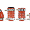 HPS Orange High Temp Reinforced Silicone Intercooler Hose Boots Kit For 2005-2007 Ford 6.0L Powerstroke