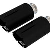 Borla 5" Brawler Style Square-Cut Black Steel Tips For 2021-2024 Ram 1500 TRX