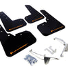 Rally Armor Black UR Mud Flaps w/ Orange Logo For 2013-2017 Subaru Crosstrek XV
