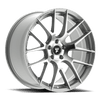 Fittipaldi (4) 360BS 19X9.5 5X120 +38 HB 74.1 Brushed Silver Aluminum Wheels