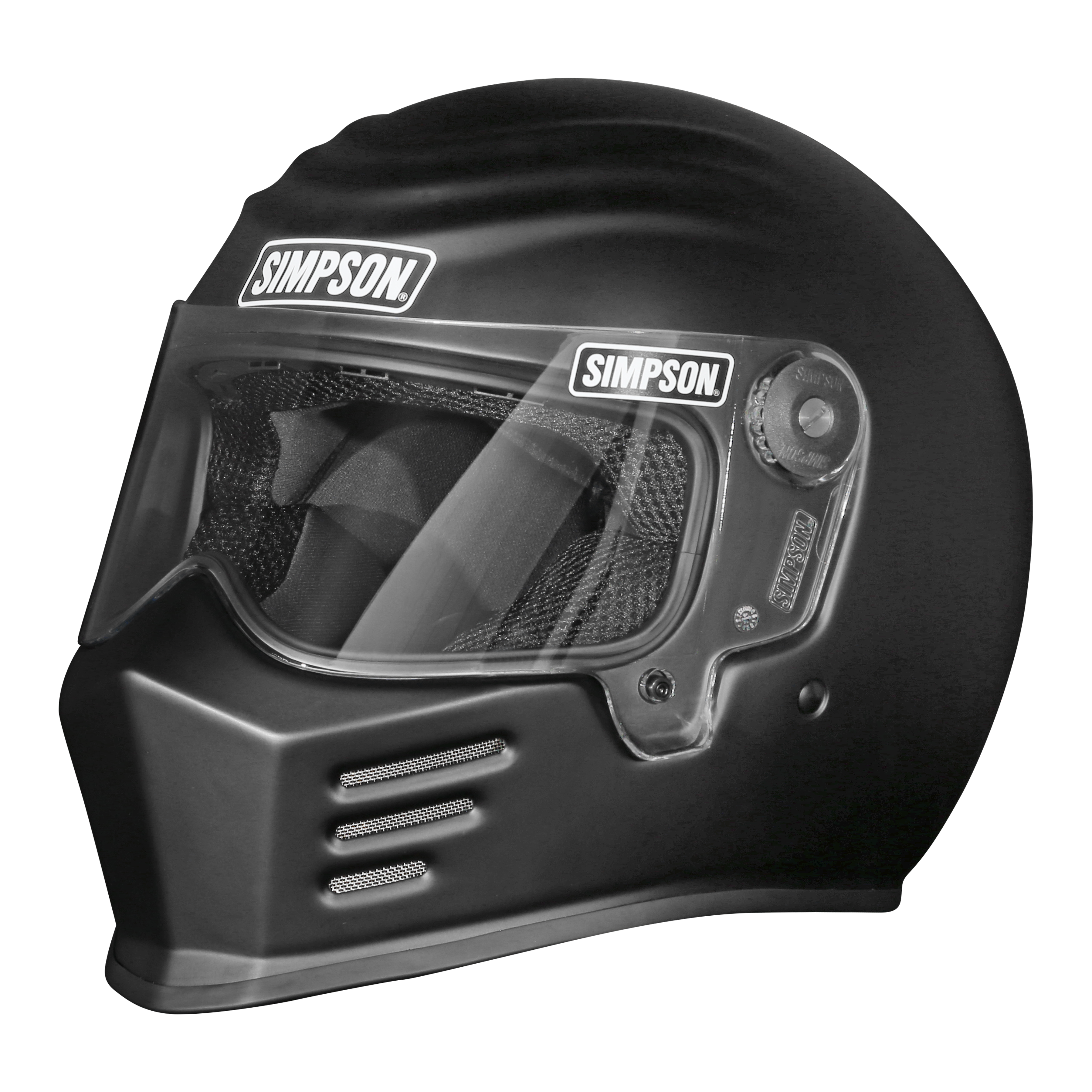 Simpson Motorcycle Outlaw Bandit 3.0 Helmet - Flat Black - X-Small - DOT