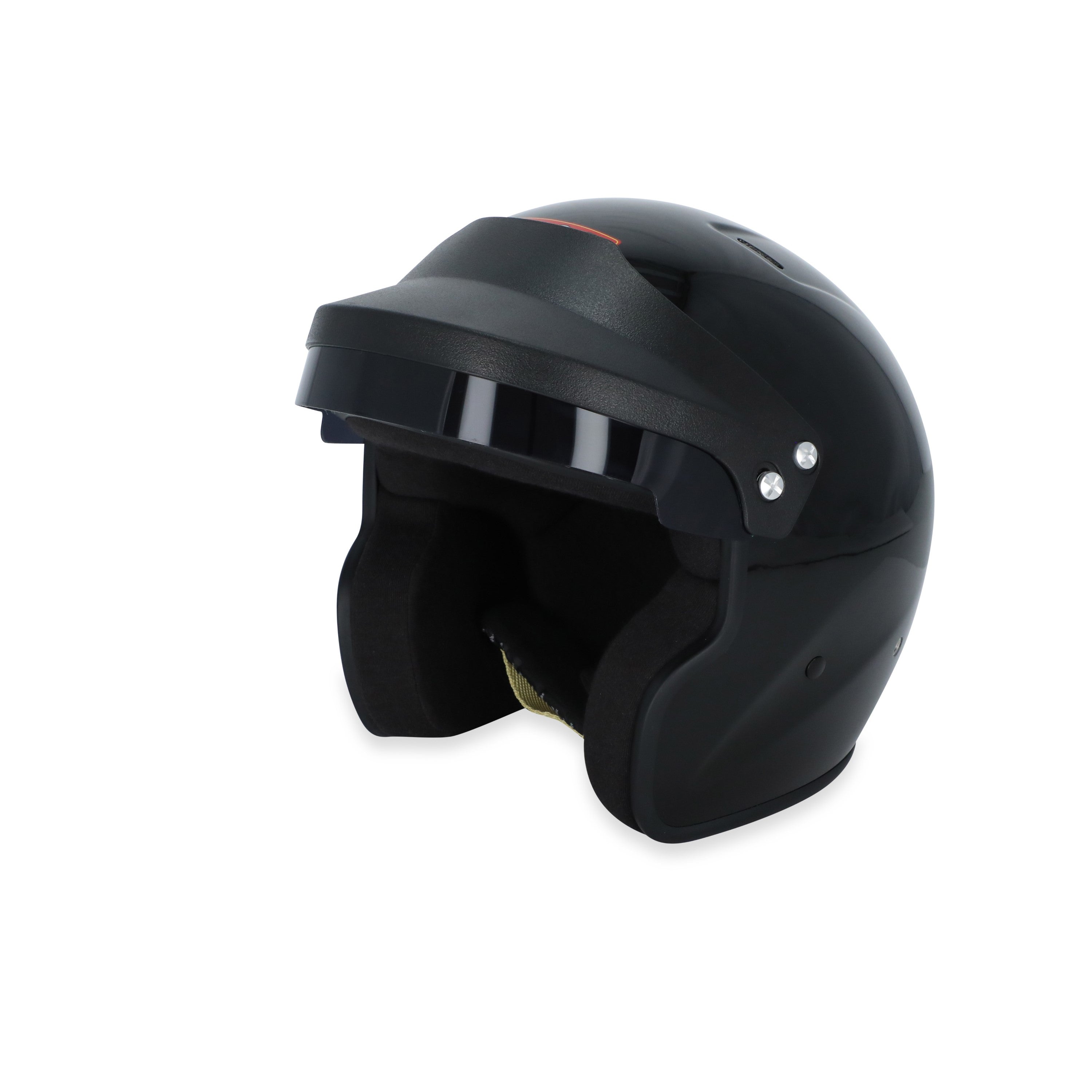 RaceQuip OF25 Open Face Racing Helmet Gloss Black Medium