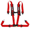 PRP 4.2 Red 4-Point Adjustable Latch & Link UTV Harness with 2" Belts & Sewn-In Pads