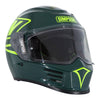 Simpson Motorcycle Speed Bandit Full Face Helmet 12 O'Clock Green Large