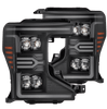 AlphaRex NOVA-Series LED Projector Headlights Black W/ Activation Light & Sequential Signal For 2020-2022 Ford F250 F350 F450 Super Duty