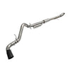 PPE Single Exit Cat-Back Exhaust Kit With Black Tip For 2019-2026 Chevy/GMC Silverado/Sierra 1500 4.3L/5.3L