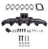 ATS Pulse Flow Exhaust Manifold Kit Fits 1994-Early 1998 12V 5.9L Cummins 3-Pc T4 With Gaskets Turbo Hardware