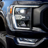 AlphaRex LUXX-Series LED Projector Headlights Black W/ Activation Light & Sequential Signal For 2021-2022 Ford F-150