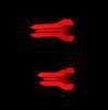 AlphaRex LUXX-Series LED Tail Lights Black Red W/ BLIS For 2021-2023 Ford F-150