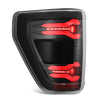 AlphaRex LUXX-Series LED Tail Lights Alpha Black W/ BLIS For 2021-2023 Ford F-150