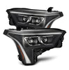 AlphaRex LUXX-Series LED Projector Headlights Black W/ White DRL For 2022-2023 Toyota Tundra (Requires Adapter 810029 or 810030)
