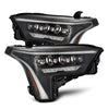 AlphaRex NOVA-Series LED Projector Headlights Black W/ White DRL For 2022-2023 Toyota Tundra (Requires Adapter 810029 or 810030)