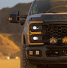 AlphaRex LUXX-Series LED Projector Headlights Black W/ Activation Light & Sequential Signal & Switchback For 2023-2026 Ford F-250