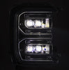 AlphaRex NOVA-Series LED Projector Headlights Black W/ Activation Light & Sequential Signal & Switchback For 2023-2026 Ford F-250