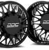 Dually Wheels The Mesh Forged 22x8.25 10x225 Black/Mill 05-10 Ford 15-25 F-450/F-550 Dodge Ram 08-25 4500/5500 DDC Wheels
